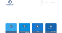 Desktop Screenshot of footandanklehealthcenter.com