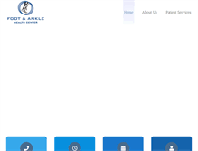 Tablet Screenshot of footandanklehealthcenter.com